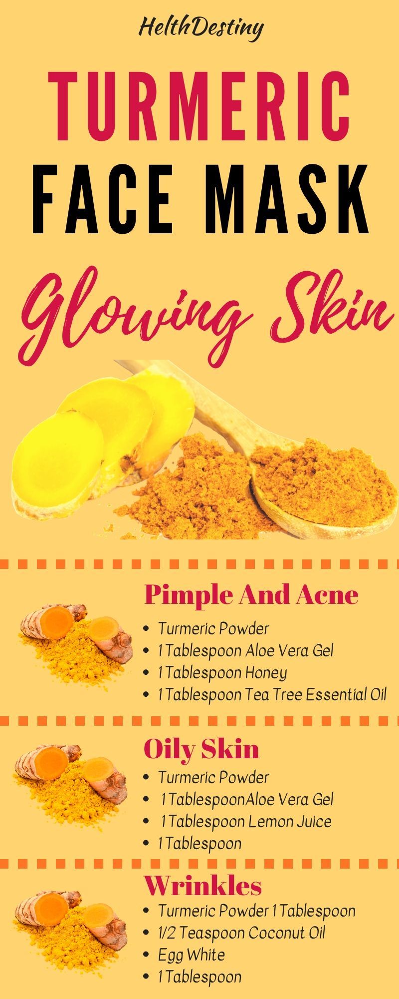 Acne And Oily Skin Turmeric Face Mask